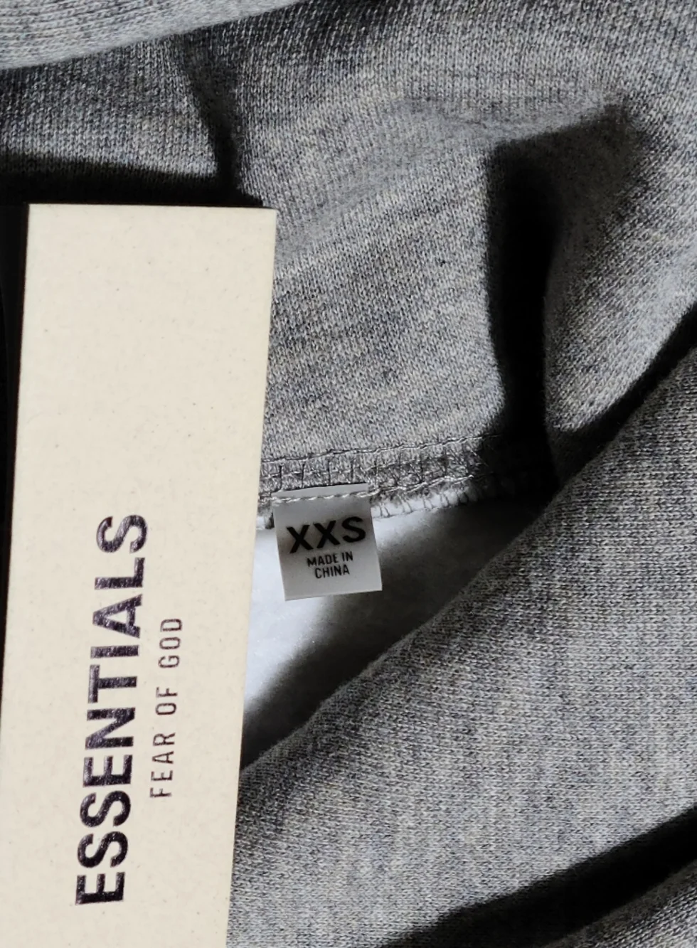 Fear of God Essentials Hoodie Pullover Dark Oatmeal Men XX-Small NEW - Picture 3 of 4